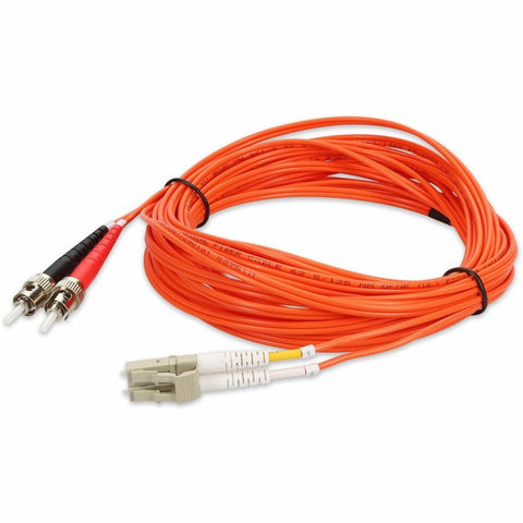 Add-on Addon 8m St To Lc Orange Om1 Duplex Ofnr (riser-rated) Mmf Fiber Patch Cable