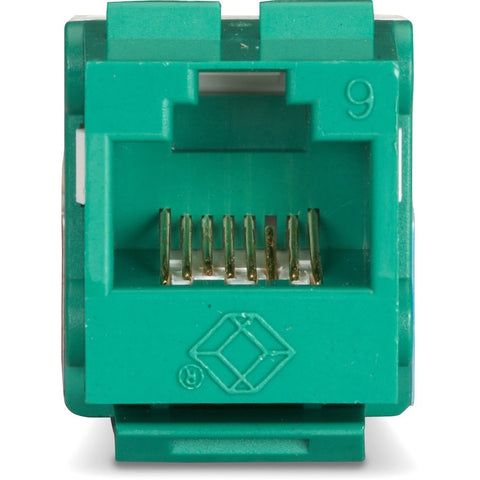 Black Box Cat6 Keystone Jack - Unshielded, 110 Punchdown Type, Taa, Green