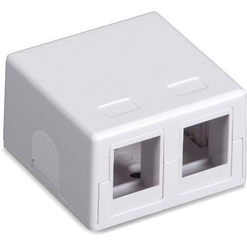 Black Box Surface-mount Housing - 2-port, White