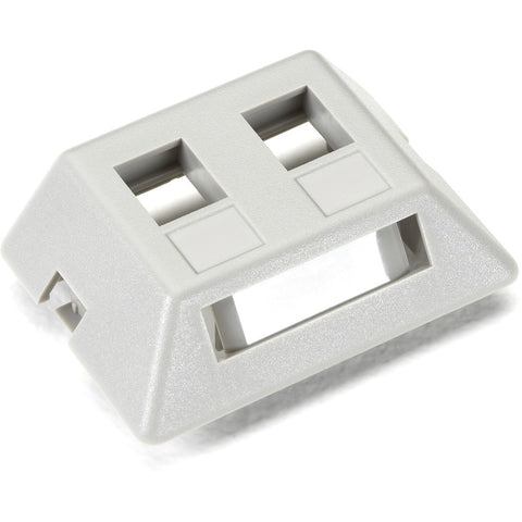 Black Box Modular Furniture Wallplate - 2-port, Gr