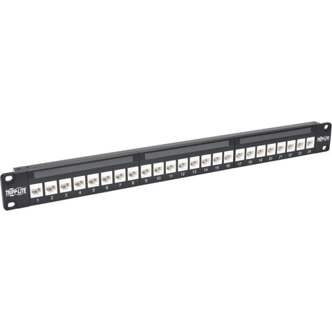 Eaton Tripp Lite Series 24-port Cat6a Feed-through Patch Panel - 4ppoe Compliant