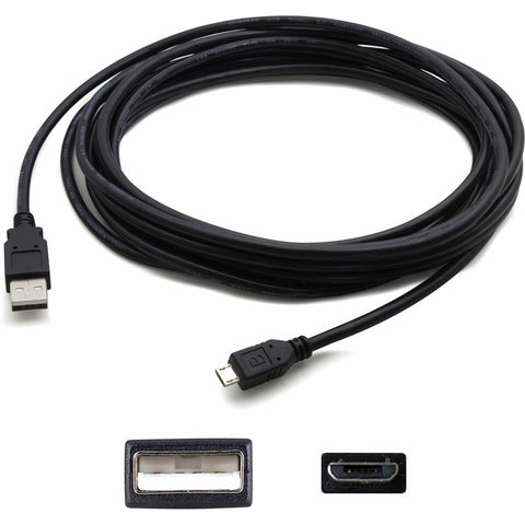 Add-on Addon 4.57m (15.00ft) Usb 2.0 (a) Male To Micro-usb (b) Male Black Cable