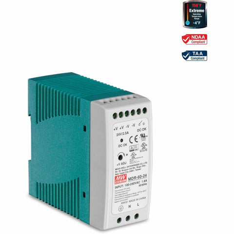 Trendnet Inc Din Rail 24v 60w Power Supply For Ti-g50, Ti-g62, Ti-g80, Ti-f11sfp - Industrial