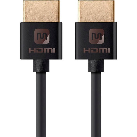 Monoprice, Inc. 3ft Slim Series High Speed Hdmi, Black