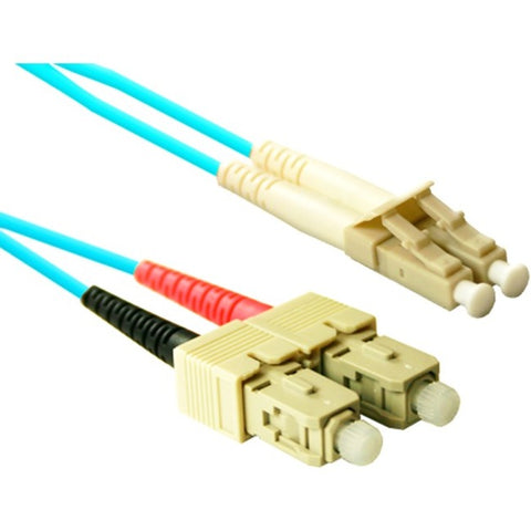Enet Solutions, Inc. Enet 15m Sc/lc Duplex Multimode 50/125 10gb Om3 Or Better Aqua Fiber Patch Cable
