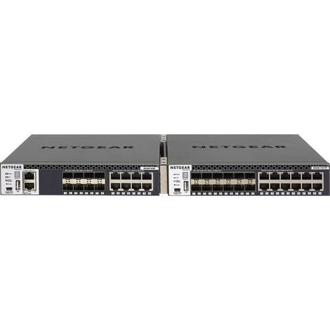 Netgear Half-width 16x10g Stackable Managed Switch With 8x10gbase-t And 8xsfp+