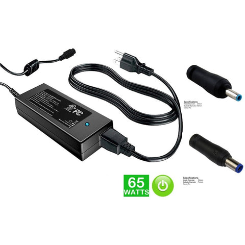 Battery Technology 19v 65w Desktop Ac Adapter (black) For Hp W/ Dongle For 4.5mm And 7.4mm Connecto