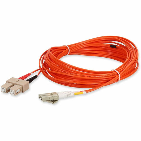 Add-on Addon 2m Lc To Sc Orange Om1 Duplex Ofnr (riser-rated) Fiber Patch Cable