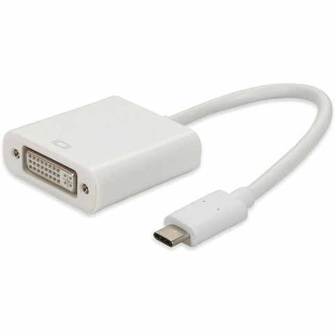 Add-on Addon 20cm (8in) Usb 3.1 Type (c) Male To Dvi-i Female White Adapter Cable