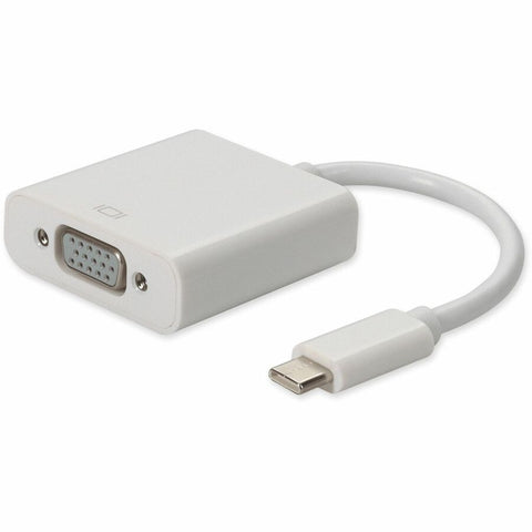 Add-on Addon 20cm (8in) Usb 3.1 Type (c) Male To Vga Female White Adapter Cable