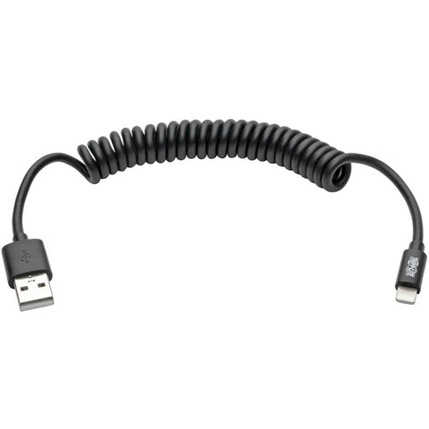 Eaton Tripp Lite Series Usb-a To Lightning Sync/charge Coiled Cable (m/m) - Mfi Certif
