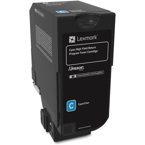 Lexmark 74c1hc0 Cyan Return Program Toner Cartridge