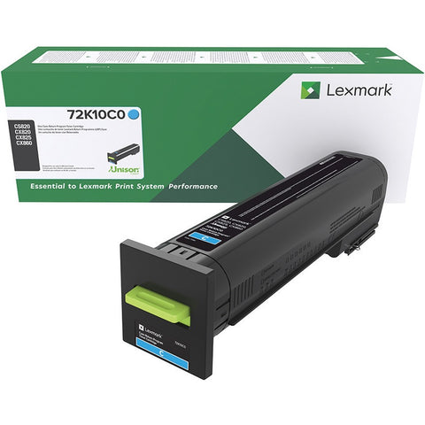 Lexmark 72k10c0 Cyan Return Program Toner Cartridge