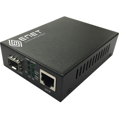 Enet Solutions, Inc. Enet 1x 10/100/1000m Copper Rj45 To 1x 1000base-x Sfp Gigabit Ethernet Fiber Med