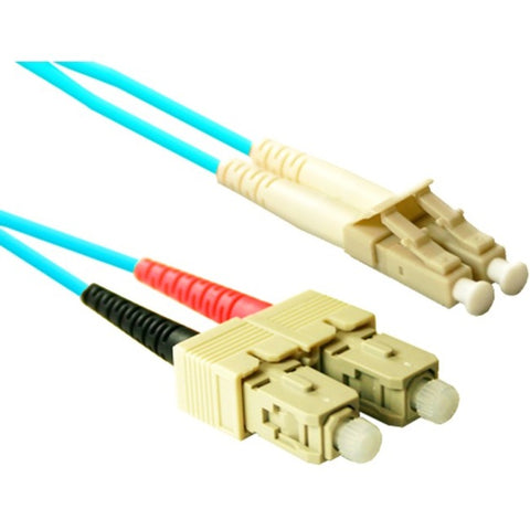 Enet Solutions, Inc. Enet 25m Sc/lc Duplex Multimode 50/125 10gb Om3 Or Better Aqua Fiber Patch Cable