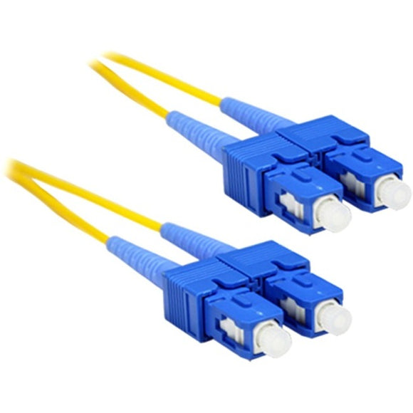Enet Solutions, Inc. Enet 6m Sc/sc Duplex Single-mode 9/125 Os1 Or Better Yellow Fiber Patch Cable 6