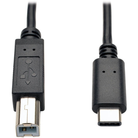 Eaton Tripp Lite Series Usb-c To Usb-b Cable - Usb-c Left Connector - Male Left Gender