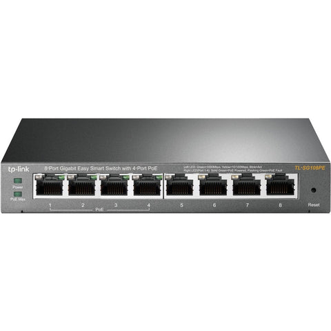 Tp-link Usa Corporation 8-port Gigabit Desktop Poe Easy Smart Switch, 8 Gigabit Rj45 Ports Including 4 P