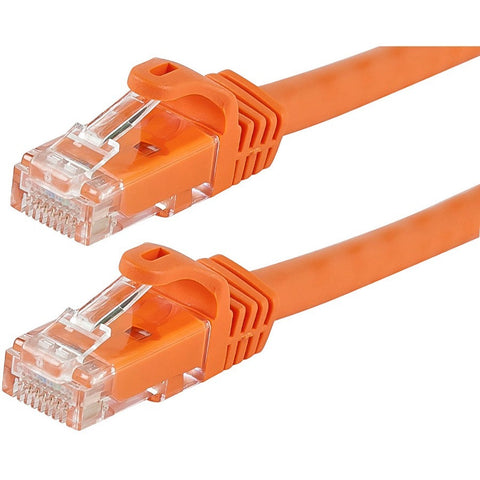 Monoprice, Inc. Flexboot Series Cat5e 24awg Utp Ethernet Network Patch Cable, 7ft Orange