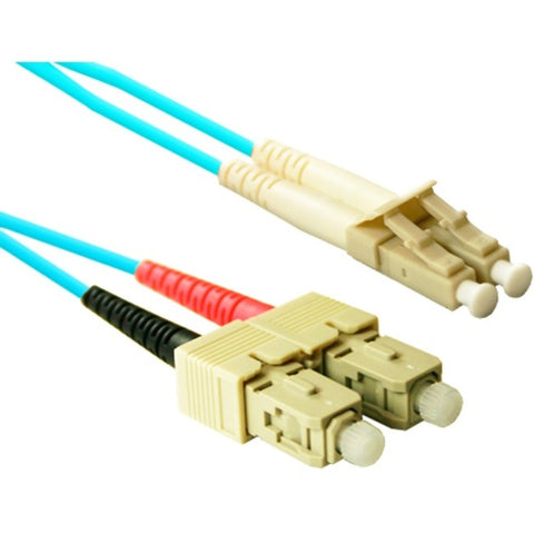 Enet Solutions, Inc. Sc-lc 2m Om4 50/125 Multimode Aqua