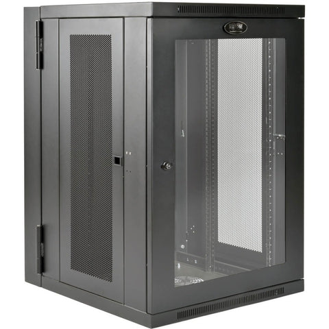Eaton Tripp Lite Series Smartrack 18u Ups-depth Wall-mount Half-height Rack Enclosure,