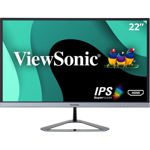 Viewsonic 21.5 (21.5 Viewable) Full Hd Ultra Slim Ips Monitor, 1920 X 1080, Hdmi, Displayp