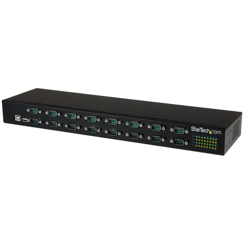 Startech Convert A Usb Port Into 16 Rs232 Serial Ports In An Industrial Rack-mountable Ch