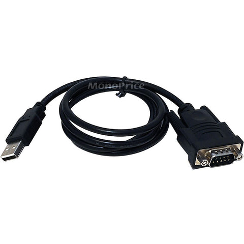 Monoprice, Inc. Usb To Serial Converter Cable (db9m/usb A Male) - 3 Ft