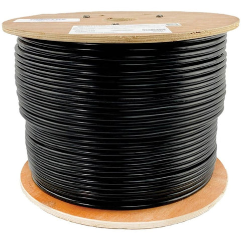 Eaton Tripp Lite Series Cat6 Gigabit Solid Core Utp Pvc Bulk Ethernet Cable, Bla