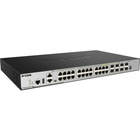 D-link Systems Dgs-3630-28tc 20 X 1gb Base-t Ports, 4 X Combo 10/100/1000base-t/sfp Ports, And