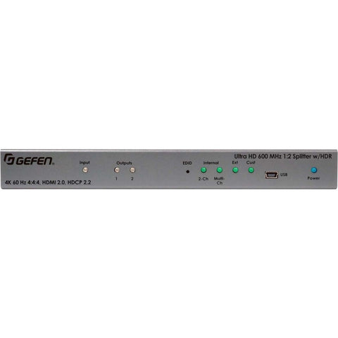 Gefen 4k Ultra Hd 600 Mhz 1:2 Splitter W/ Hdr