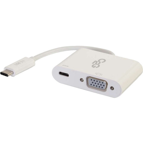 C2g Multiport Adapter - Usb-c Left Connector - Male Left Gender - Usb-c,vga Right Co