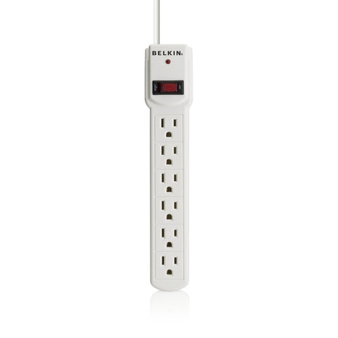 Belkin International Inc 6-outlet Surge Protector With 3 Ft. Powe