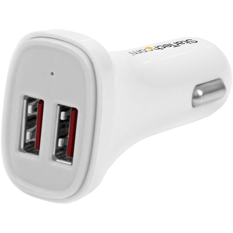 Startech Charge Two Tablets Simultaneously, In Your Car - 2 Port Usb Car Charger - Tablet