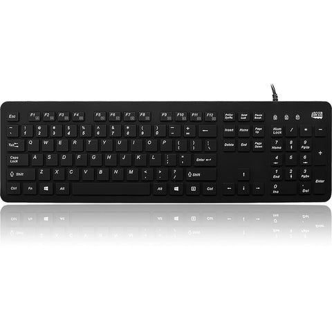 Adesso Innovation Inc Adesso Ip67 Rated Waterproof, Antimicrobial  Multimedia Usb Keyboard ,  Perfect