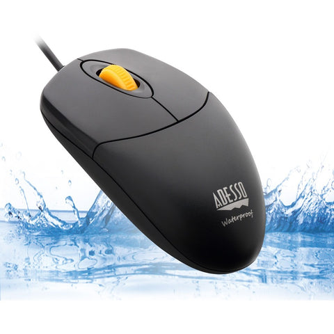 Adesso Innovation Inc Adesso Ip67 Rated Waterproof ,antimicrobial  Usb Mouse With Magnetic Scroll Whee