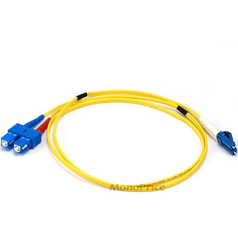 Monoprice, Inc. Fiber Optic Cable, Lc/sc, Single Mode, Duplex - 1 Meter (9/125 Type) - Yellow