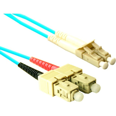 Enet Solutions, Inc. Sc-lc 7m Om4 50/125 Multimode Aqua