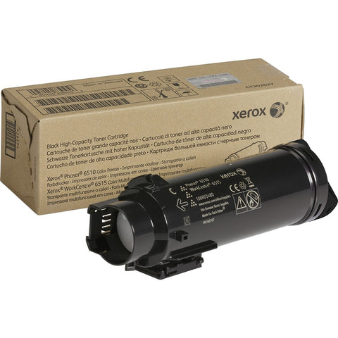 Genuine Xerox Black High Capacity Toner Cartridge, Workcentre 6515, Phaser 6510,