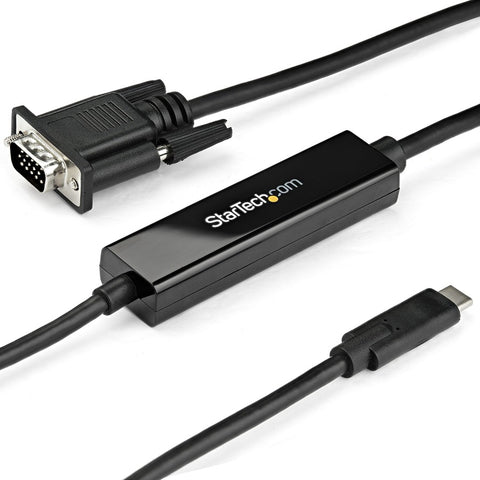 Startech 3.3ft/1m Usb Type C (dp Alt Mode Hbr2) To Vga Cable / 1920x1200/1080p 60hz / Edi
