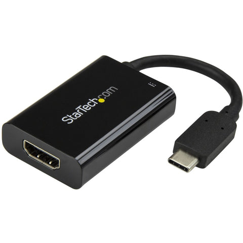 Startech Black Usb Type C (dp 1.2 Alt Mode) To Hdmi 2.0 Video Display Adapter Converter 4