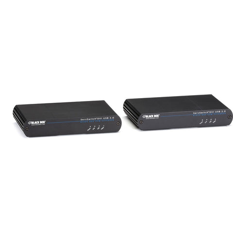 Black Box Kvm Extender Dvi-d, Usb Hid For Catx Cable. Provides Resolutions Up To 1920x1200
