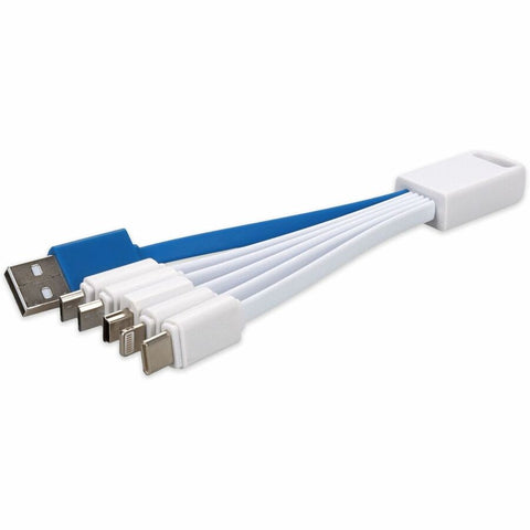 Add-on Addon 4in Usb 2.0 (a) Male To Lightning, Micro-usb, Mini-usb 2.0 (b), And Usb-c