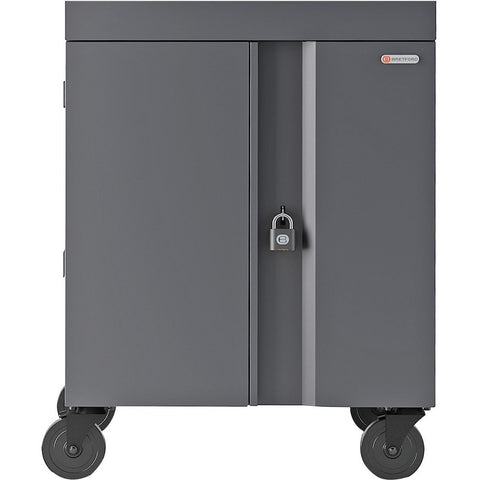 Bretford Charging Cart Ac For Up To 16 Devices W/back Panel,1.4 Inch W Slots