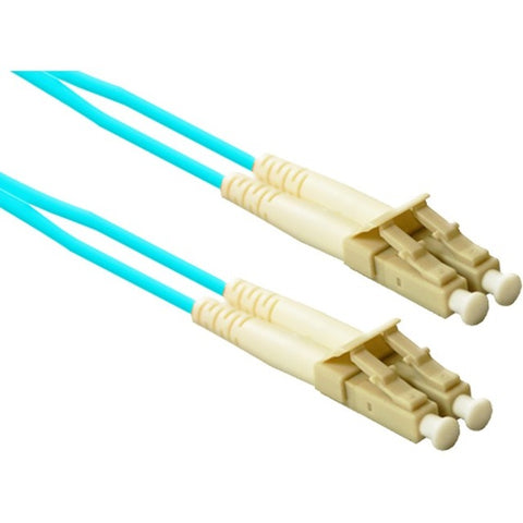 Enet Solutions, Inc. Enet 0.5m Lc/lc Duplex Multimode 50/125 10gb Om3 Or Better Aqua Fiber Patch Cabl