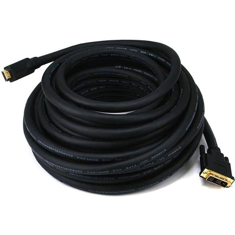 Monoprice, Inc. Hdmi To Dvi Adapter Cable - Black 50ft