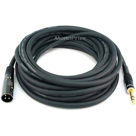 Monoprice, Inc. Xlr M To 1/4inch Trs M 16awg Cable 25ft
