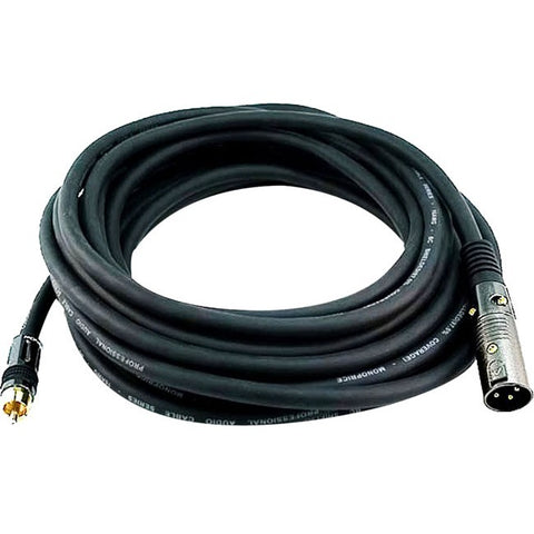 Monoprice, Inc. Xlr Male To Rca Male 16awg Cable 25ft