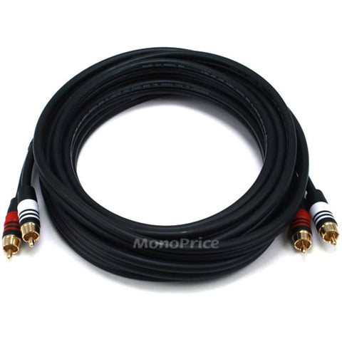 Monoprice, Inc. Rca Plug/2 Rca Plug M/m Cable -black15ft