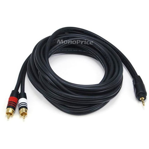 Monoprice, Inc. Stereo M To 2rca M Cable 10ft - Black